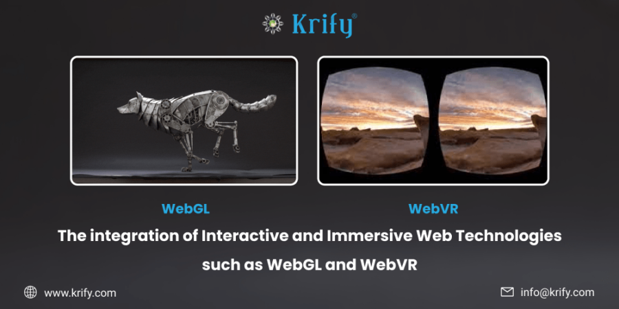 Integrtion of interactive and immersive Web technologies such as WebGL and WebVR